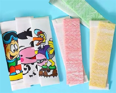 علكة لاصقة وعلكة فقاعات